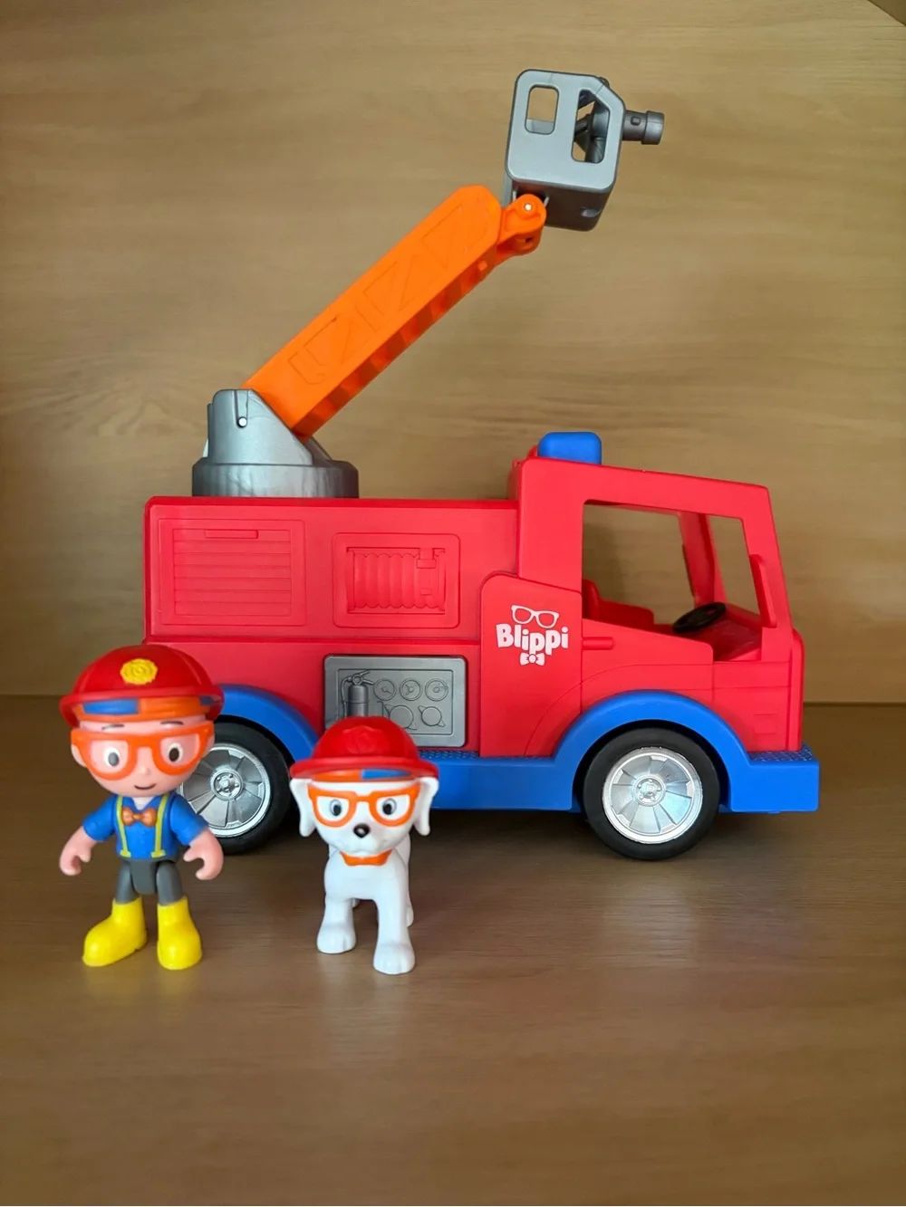 SOLD✨$12✨Blippi Fire Truck with Sound + Blippi Firefighter & Dog